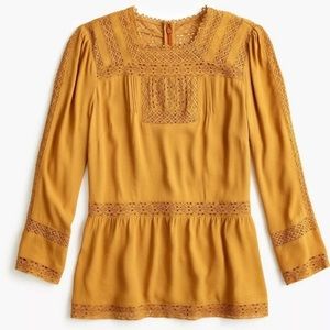 🆕 J. Crew: “Lacey” Point Sur top in Marled Mushroom in Size 10